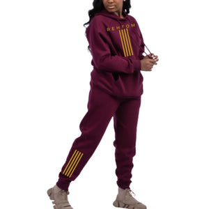 
                  
                    Load image into Gallery viewer, Relaxed Vibe Maroon Sweatsuit
                  
                