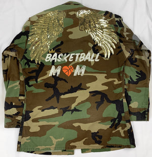 
                  
                    Load image into Gallery viewer, Basketball Mom Vintage Camo Shacket
                  
                